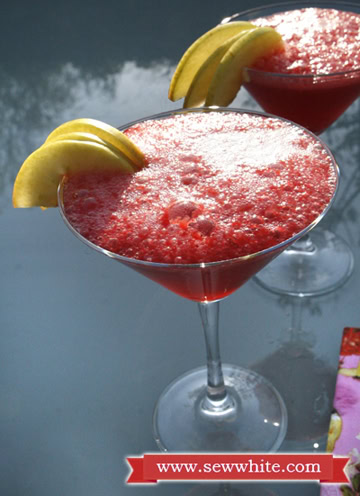 Sew White raspberry prosecco cocktails 5