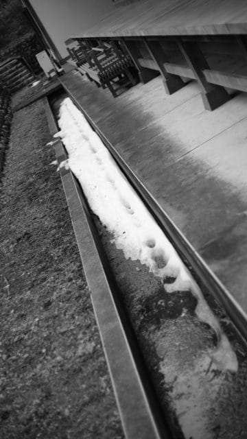 AUTO mamiya/sekor 50mm f2後期型 作例 寺の残雪