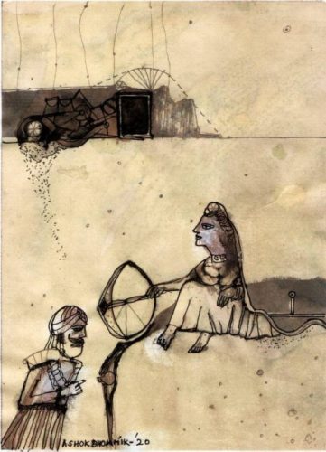 The Prophet On Teaching illustration Ashok Bhowmik
