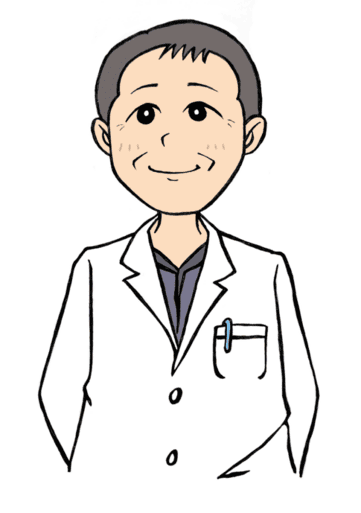 寺田先生の似顔絵
