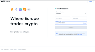 Bitvavo Bonuscode 0FF895D8E9 Screenshot Reards und 30% Gebuehren sparen dauerhaft