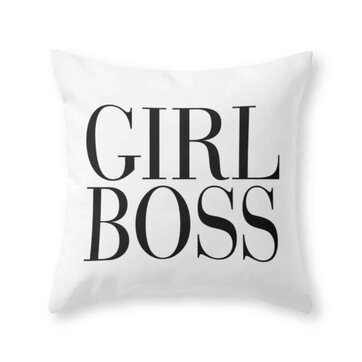 Girl Boss Throw Pillow