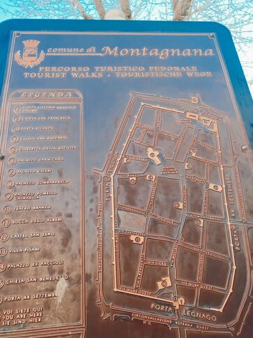 mapa de montagnana