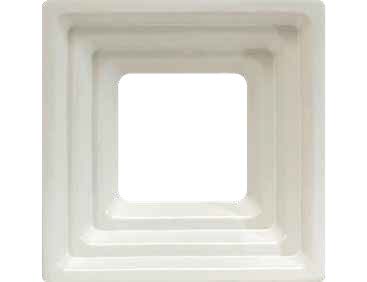 Square Pattern Coloured Breeze Block 195mm x 195mm x 80mm