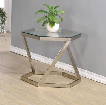 SILVER ACCENT TABLE