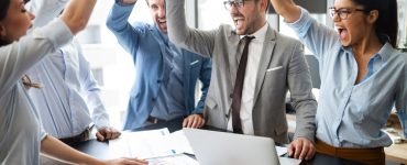 celebration of successful business owners