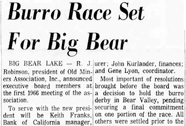 Burro Race featured image