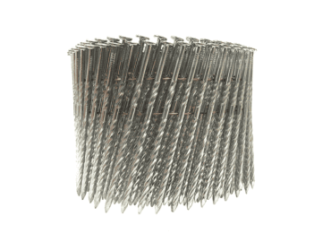 Screw shank 15 degree Electro galvanized Coil Nails