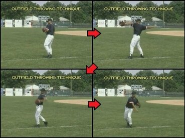 outfield throwing technique youth baseball outfield throwing