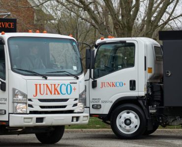 JUNKCO+ franchise costs and fees image of junk hauling trucks