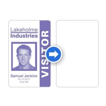 Evolis C5101 rewritable cards are CR8030 size and feature a rewritable surface on one side and a PVC finish on the other side. CR8030 size cards are also known as CR80.030 cards.