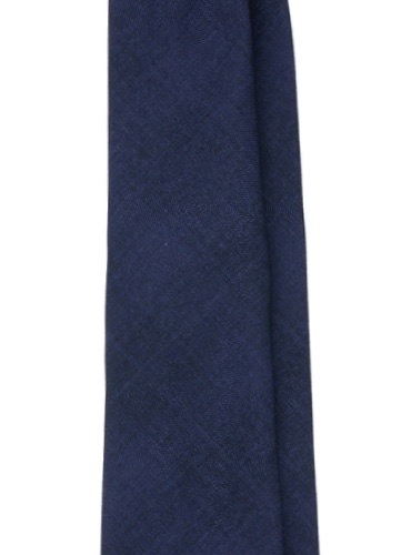 MONTESCURO navy checkered seven fold wool tie - Image 2