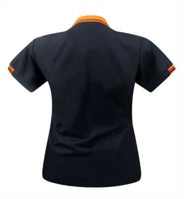 เสื้อโปโลสีดำปกส้ม MN Polo - Image 5