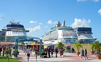 St Maarten cruise port. This is where your SNUBA adventure starts