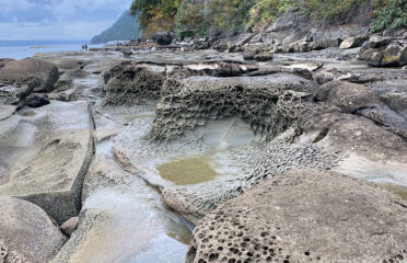 ford's cove rock formations on Hornby island