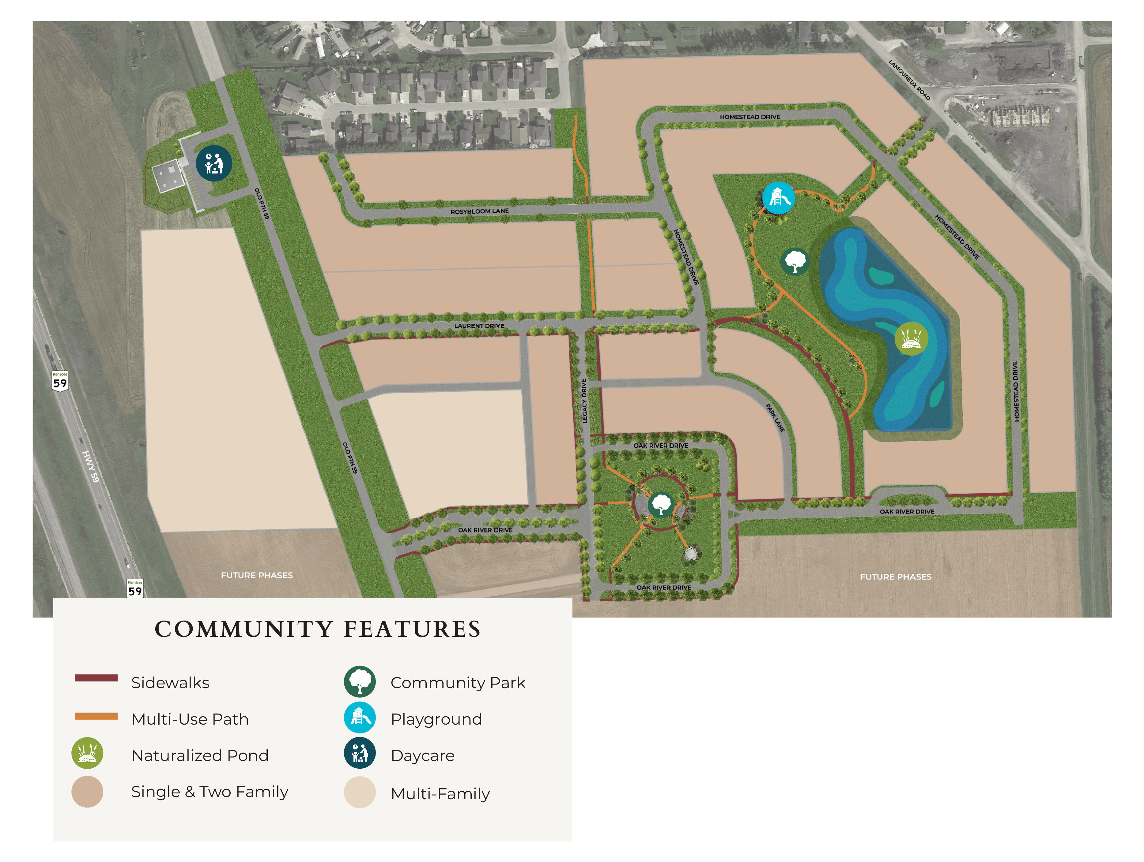 Oak River Meadow Amenities Map