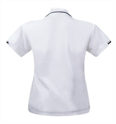 เสื้อโปโลสีขาวขลิบดำ MN Polo - Image 4