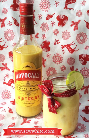 Sew White Christmas cocktails Aldi Advocaat 3