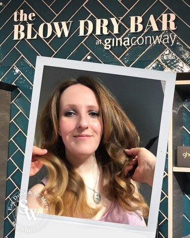 Finished blow dry at the blow dry bar in Wimbledon.