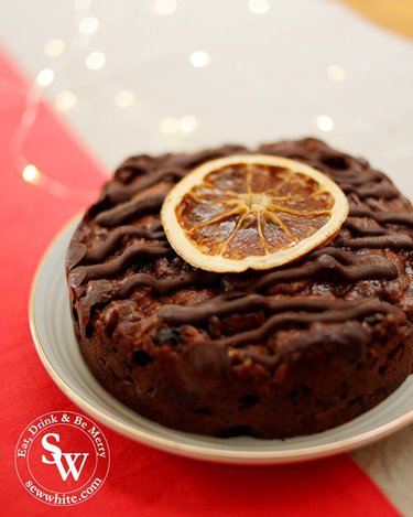 Top 5 Food Gifts for Christmas 2019 includes the gluten free chocolate orange and amaretto fruit cake from ginger bakers