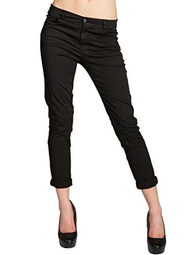 Boyfriend Jeans Schwarz von Caspar Vintage