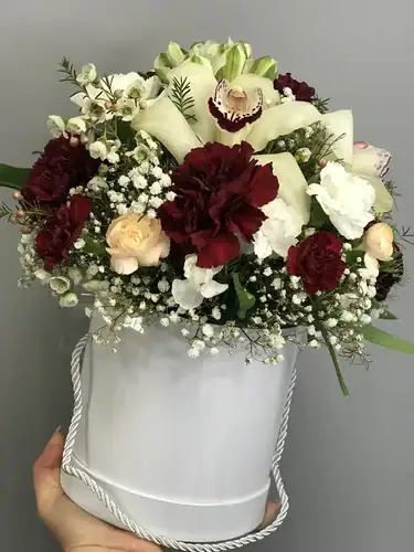 Flowerbox ze storczykami Warszawa
