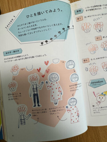 ボールペンでかんたんイラスト帳