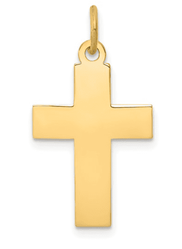 14k High Polished Cross