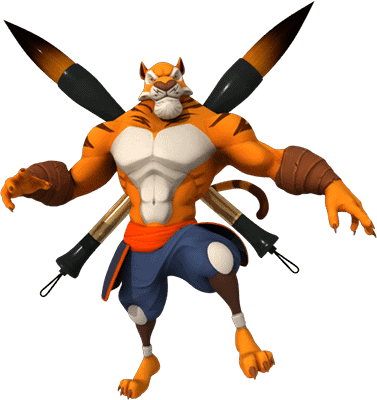 Tigra400 3d, personnage, tigre
