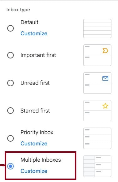 How to set multiple inboxes