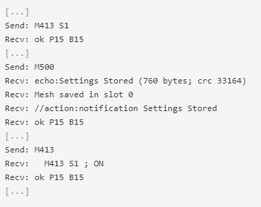 activating power loss recovery in marlin with m413 s1