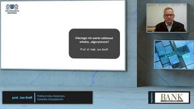 prof. Jan Kreft z Katedry Zarządzania Politechniki Gdańskiej.