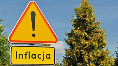 Znak uwaga inflacja