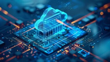 wirtualny obraz banku i chmury, w tle tablet