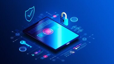 wirtualny obraz symbolicznych cyberzabezpieczeń