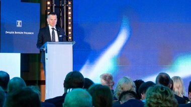 Jacek Jastrzębski, przewodniczący Komisji Nadzoru Finansowego, podczas tegorocznej edycji Forum Bankowego.