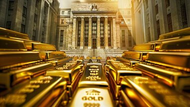 sztabki złota, budynek banku