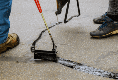 Crack Filling & Repair Parkting Lot