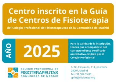Centro inscrito en la Guía de Centros de Fisioterapia 2025