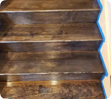 Hardwood flooring projects and refinishing process