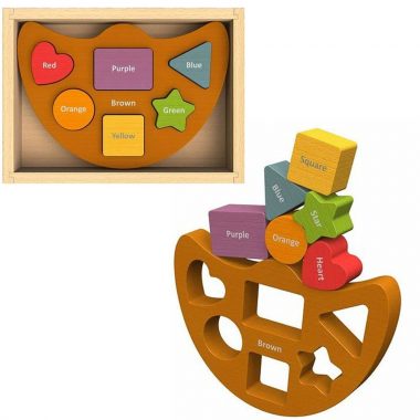Rubberwood Shape Sorter & Game