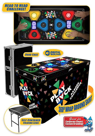 Play Back Game rental for events in Los Angeles, Orange County, and nationwide