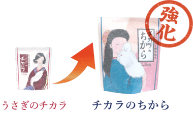 「うさぎのチカラ」と「チカラのちから」の違い