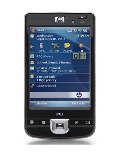 Noch heute zu haben: Der HP iPaq 214 (Foto via amazon.de)