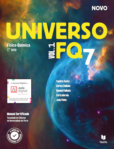 Manual Físico-Química 7º ano Universo Texto editores