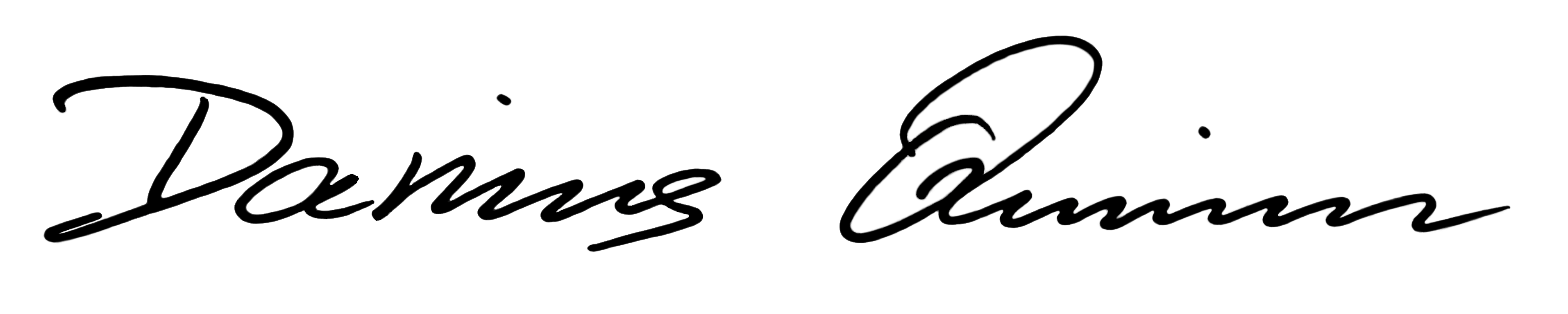 Darius Quinn, Unterschrift