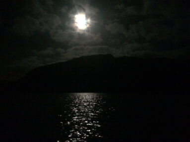 Night paddle at Dunlewey Lake