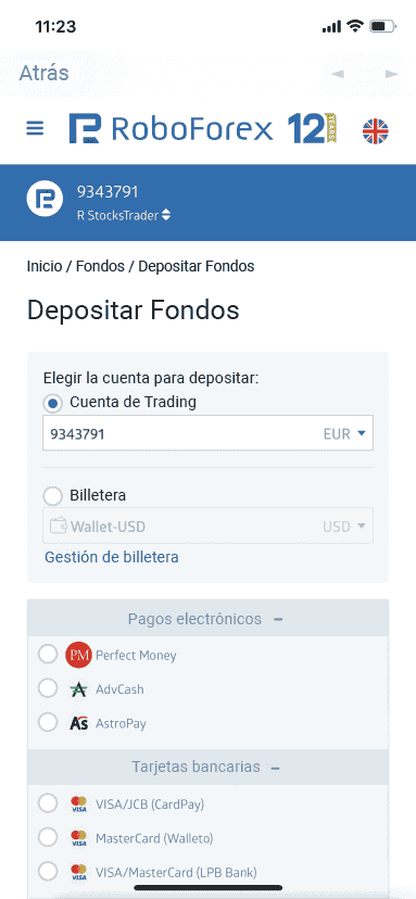 App de RoboForex