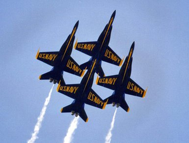 blue angels jets in alignment