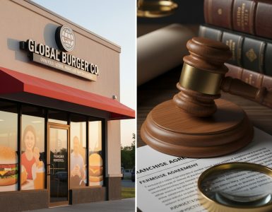 franchise storefront combined with franchise legal images